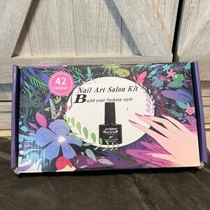 JEWHITENY 42 Colour Nail Art Salon Kit UV Gel Polish Set